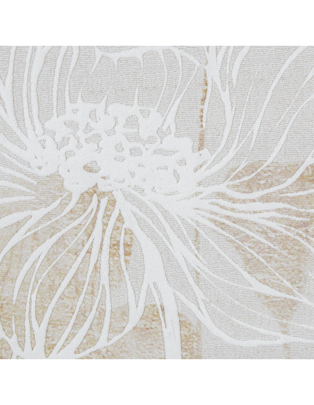 Triptyque toile fleurs cadre bois 30 x 90 cm Aubeline