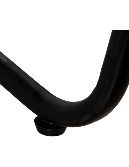 Étagère métal noir et cannage 3 niveaux 120 x 27 x 120 cm Madura