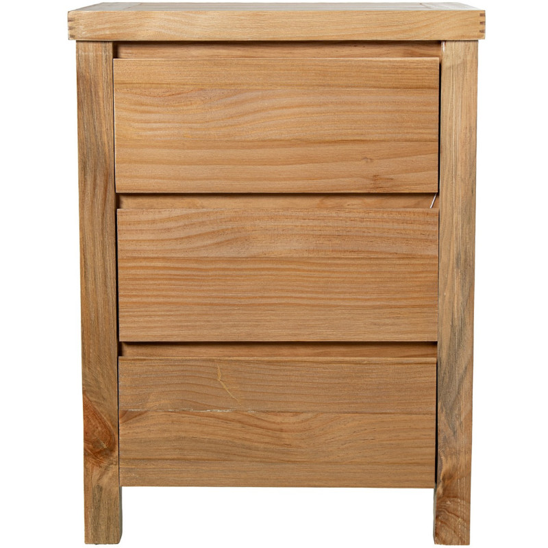 Table de chevet en bois naturel 3...