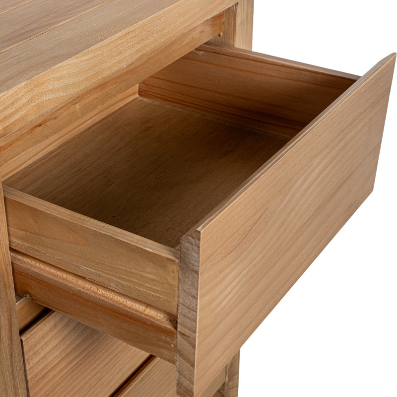 Table de chevet en bois naturel 3...