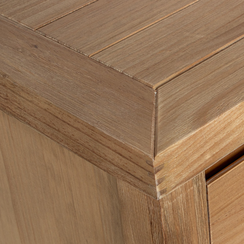 Table de chevet en bois naturel 3...