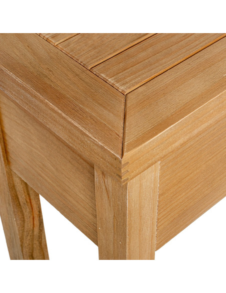 Console d’entrée en bois naturel 2 tiroirs 90 x 28 x 78 cm Bréhat