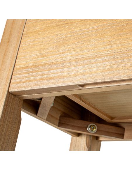 Console d’entrée en bois naturel 2 tiroirs 90 x 28 x 78 cm Bréhat