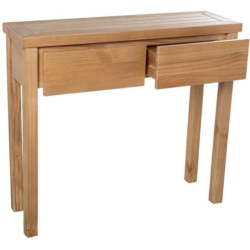 Console d’entrée en bois naturel 2...