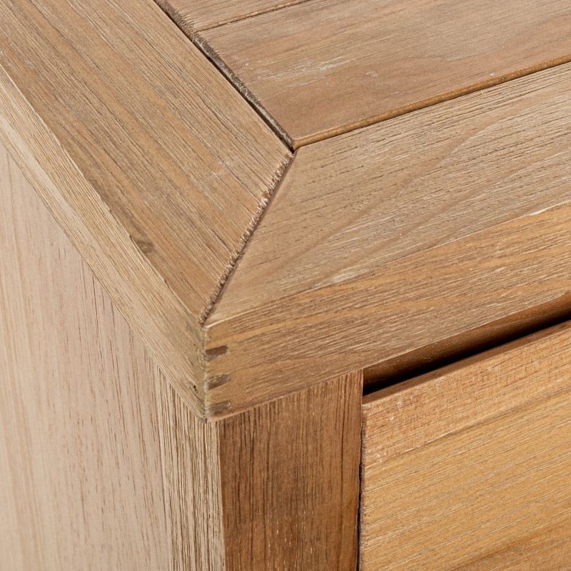 Commode en bois naturel 3 tiroirs 80...