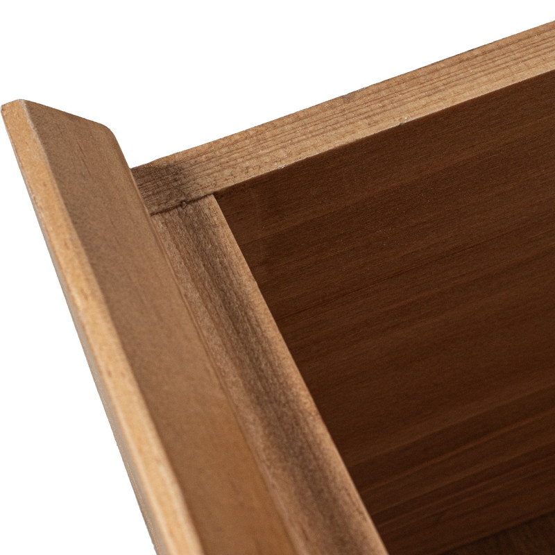 Commode en bois naturel 3 tiroirs 80...