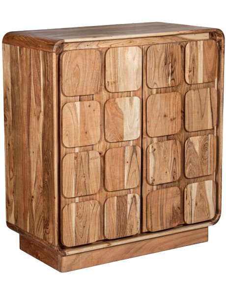 Buffet haut en bois de manguier 2 portes 90 x 45 x 100 cm...