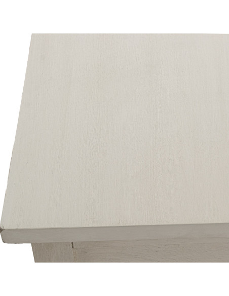 Console en bois beige 2 tiroirs 90 x 28 x 75 cm Sélune