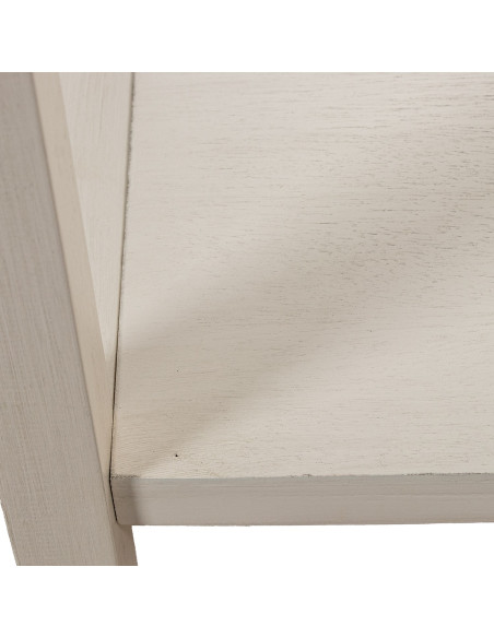 Console en bois beige 2 tiroirs 90 x 28 x 75 cm Sélune