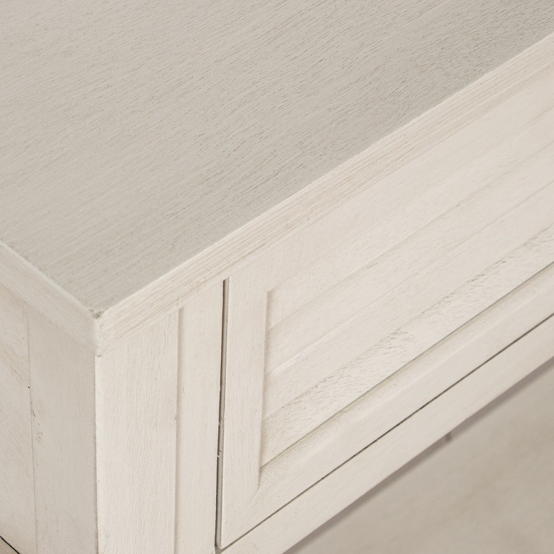 Console en bois beige 2 tiroirs...