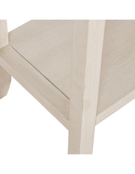 Console en bois beige 2 tiroirs 110x28x75 cm Sélune