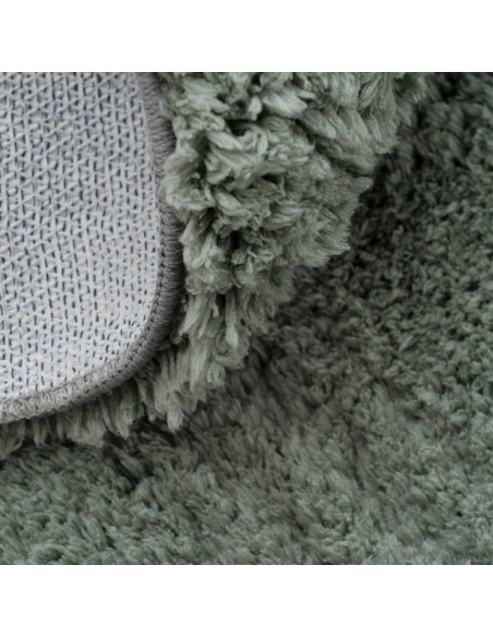 Tapis shaggy vert sauge foncé 200x300 cm Velisia