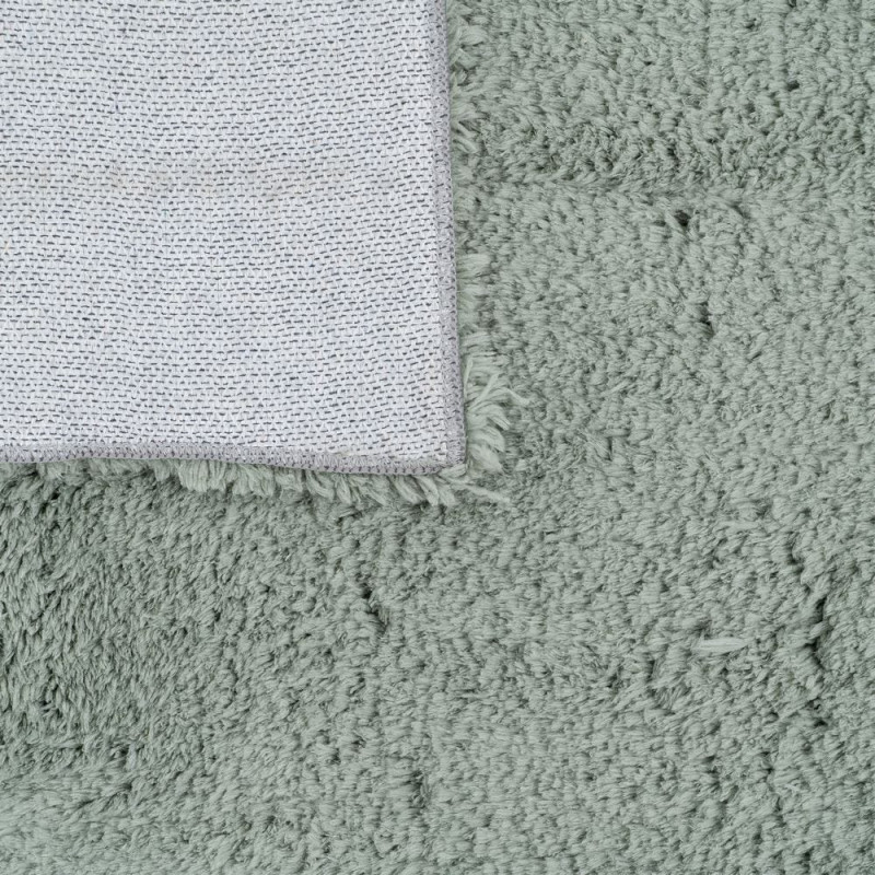 Tapis shaggy vert sauge foncé 200x300...