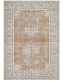 Tapis oriental vintage beige et bleu 160x230 cm Solvaya