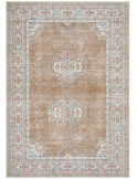Tapis oriental vintage beige et bleu 200x300 cm Solvaya