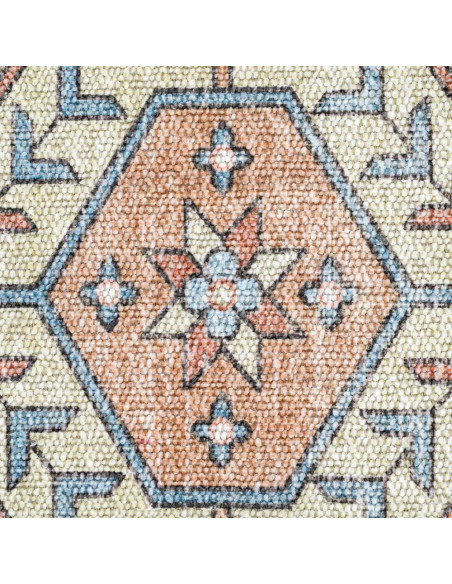 Tapis oriental vintage beige et bleu 200x300 cm Solvaya