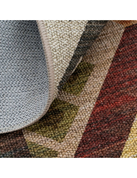 Tapis kilim ethnique beige terracotta 160x230 cm Zayrane