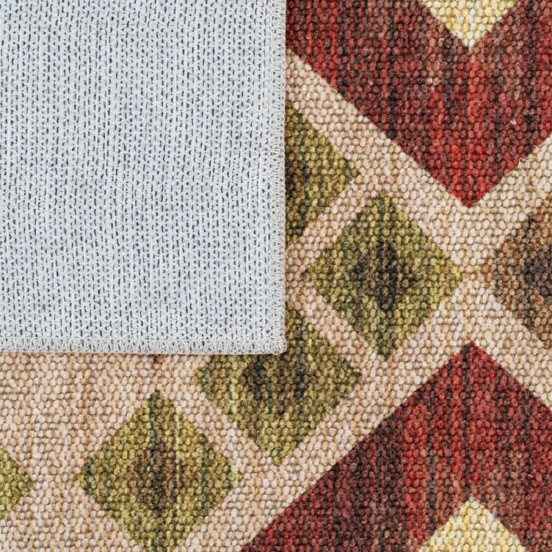 Tapis kilim ethnique beige terracotta...