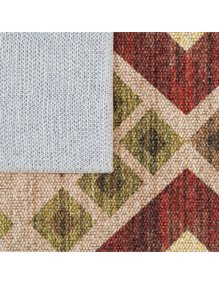 Tapis kilim ethnique beige terracotta 160x230 cm Zayrane