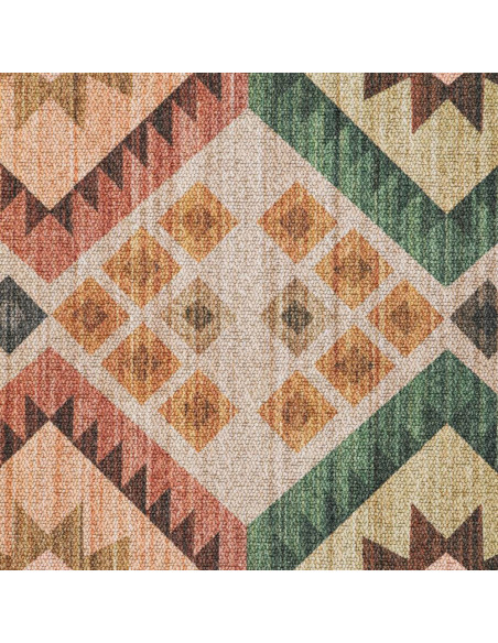 Tapis kilim ethnique beige terracotta 160x230 cm Zayrane
