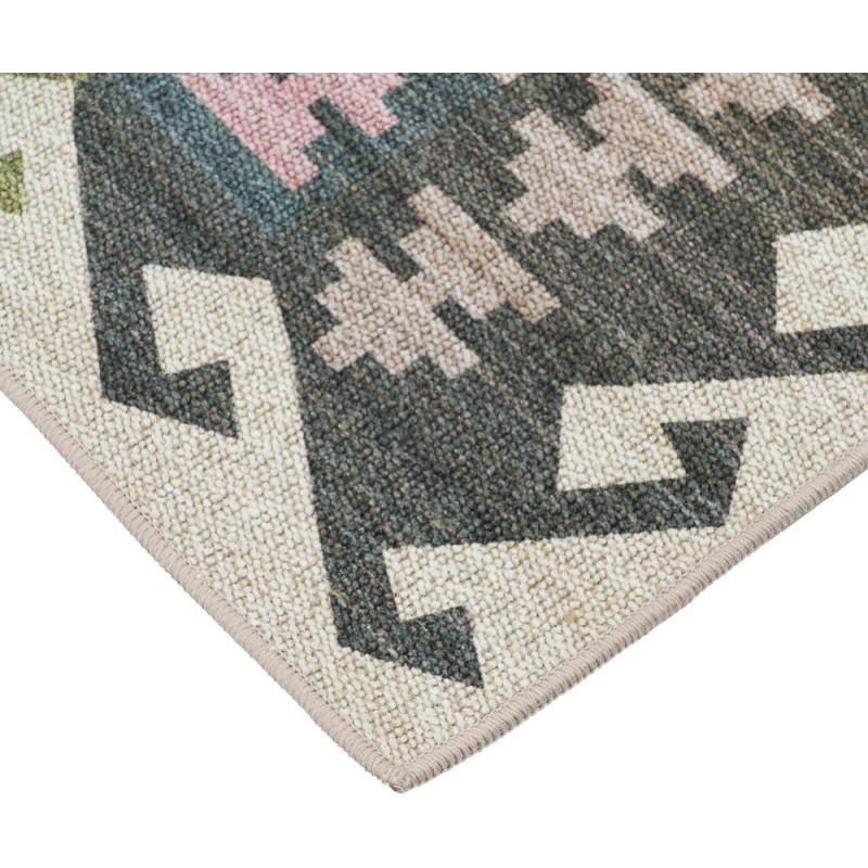 Tapis kilim ethnique beige terracotta...