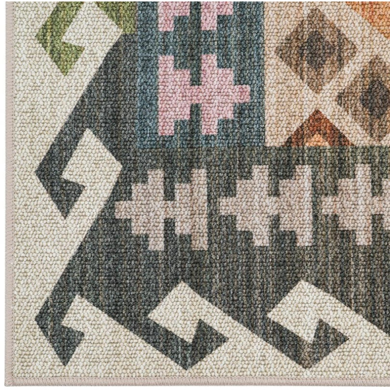 Tapis kilim ethnique beige terracotta...