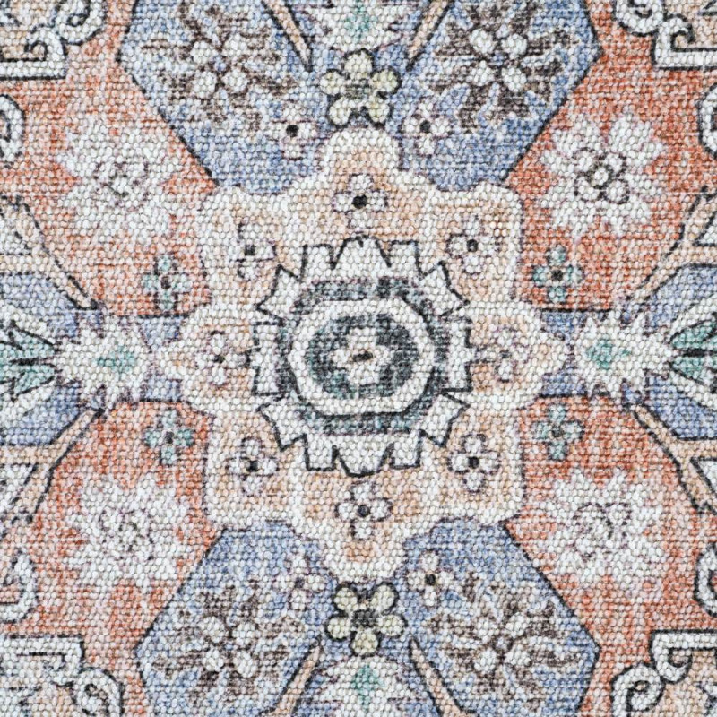 Tapis oriental pastel en polyester...