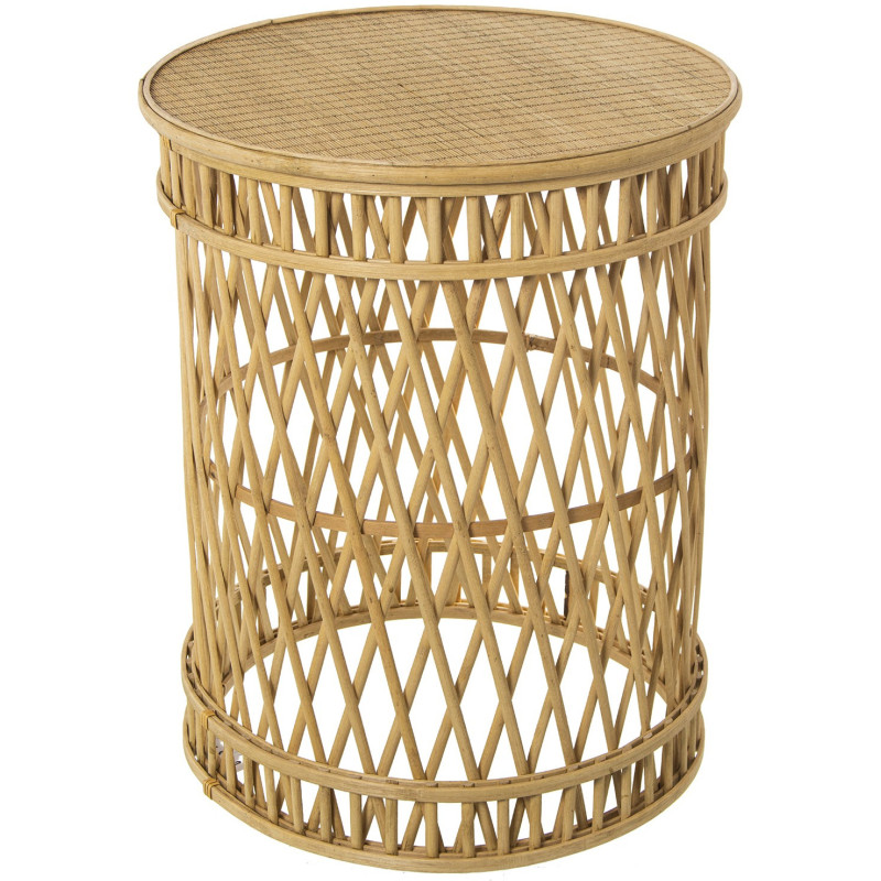Table d’appoint ronde en bambou Kanoa