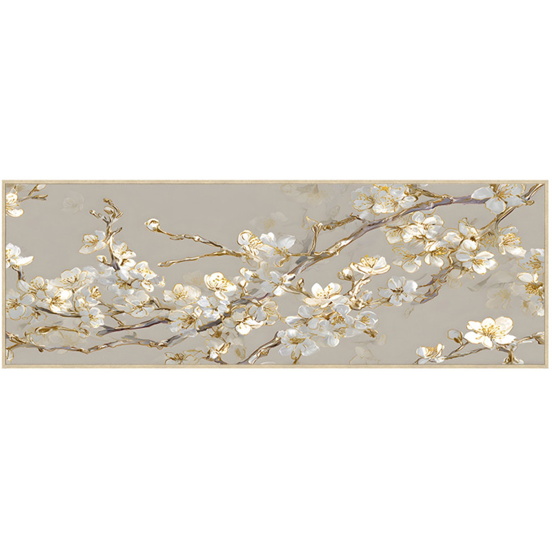 Tableau fleurs de cerisier cadre bois...