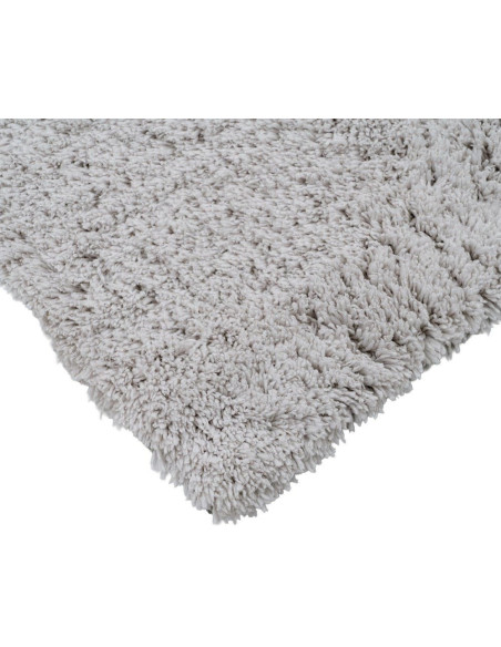 Tapis de salon shaggy gris clair à poils longs 200x300 cm Velisia