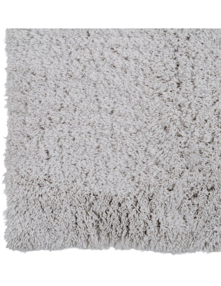 Tapis de salon shaggy gris clair à poils longs 200x300 cm Velisia