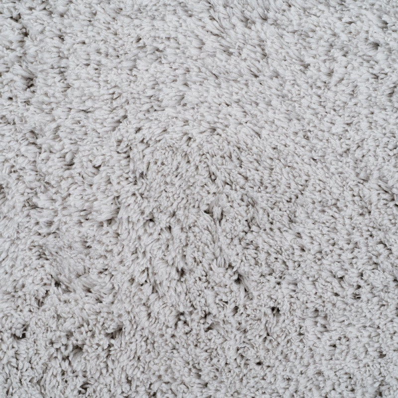 Tapis de salon shaggy gris clair à...
