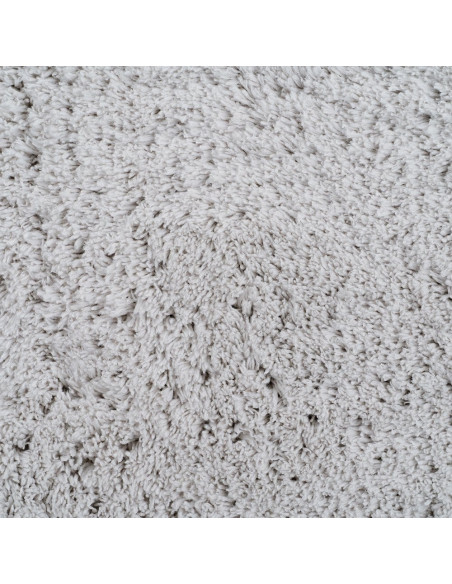 Tapis de salon shaggy gris clair à poils longs 200x300 cm Velisia
