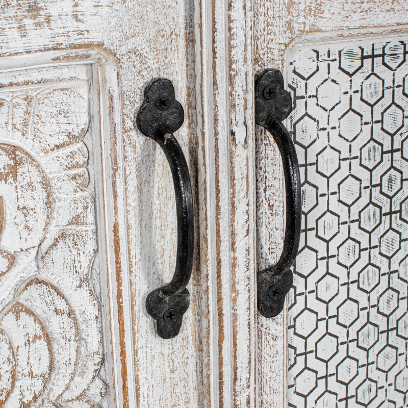 Armoire blanche en manguier et...