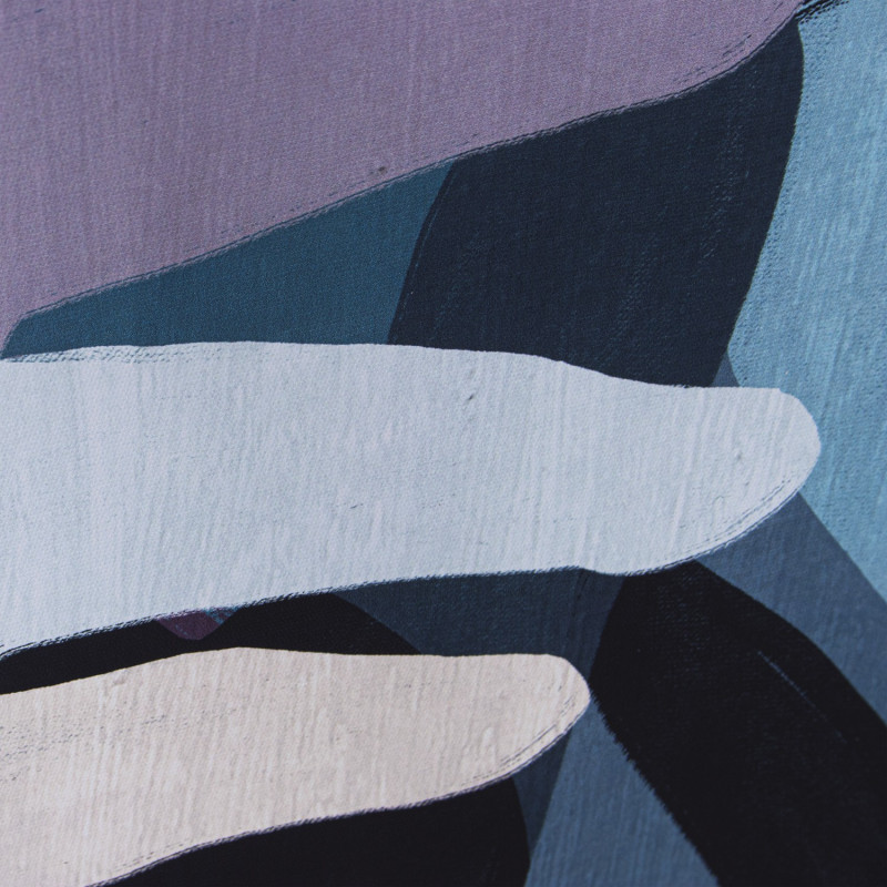 Tableau portrait abstrait cadre noir...