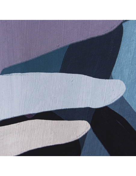 Tableau portrait abstrait cadre noir 80x120 cm Nyxalia