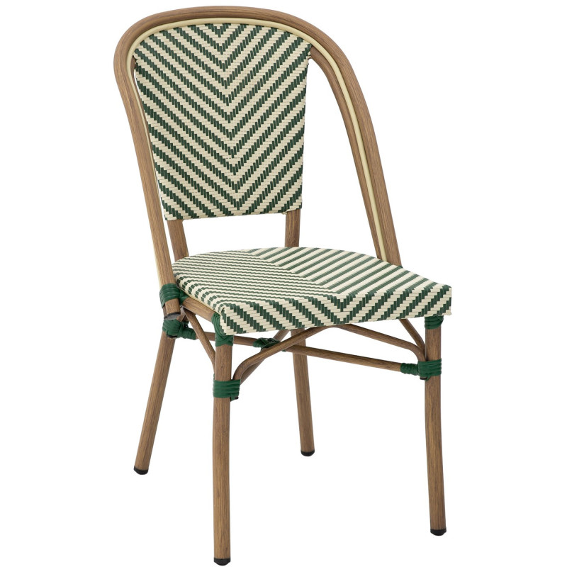 Chaise bistrot extérieure verte...