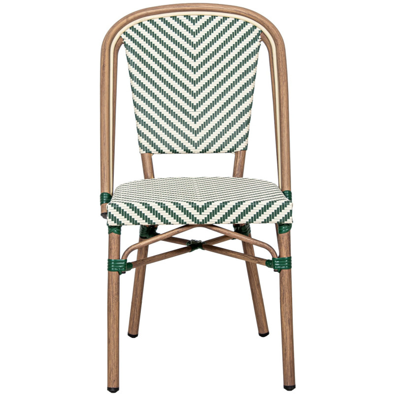 Chaise bistrot extérieure verte...