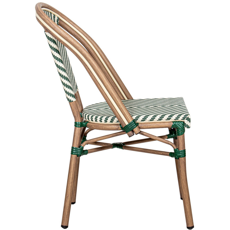 Chaise bistrot extérieure verte...