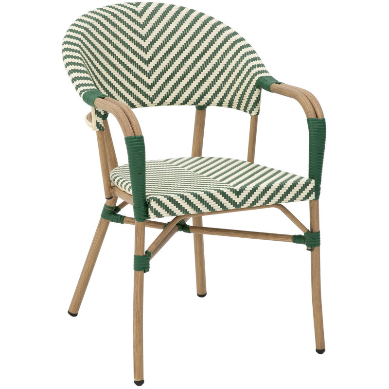 Fauteuil bistrot extérieur vert...