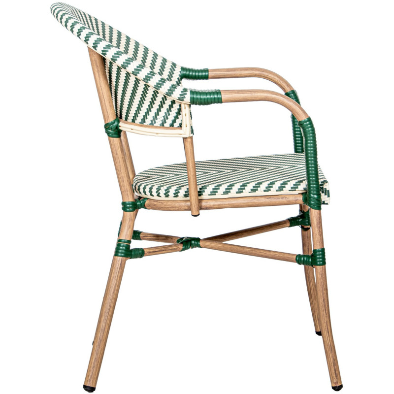 Fauteuil bistrot extérieur vert...