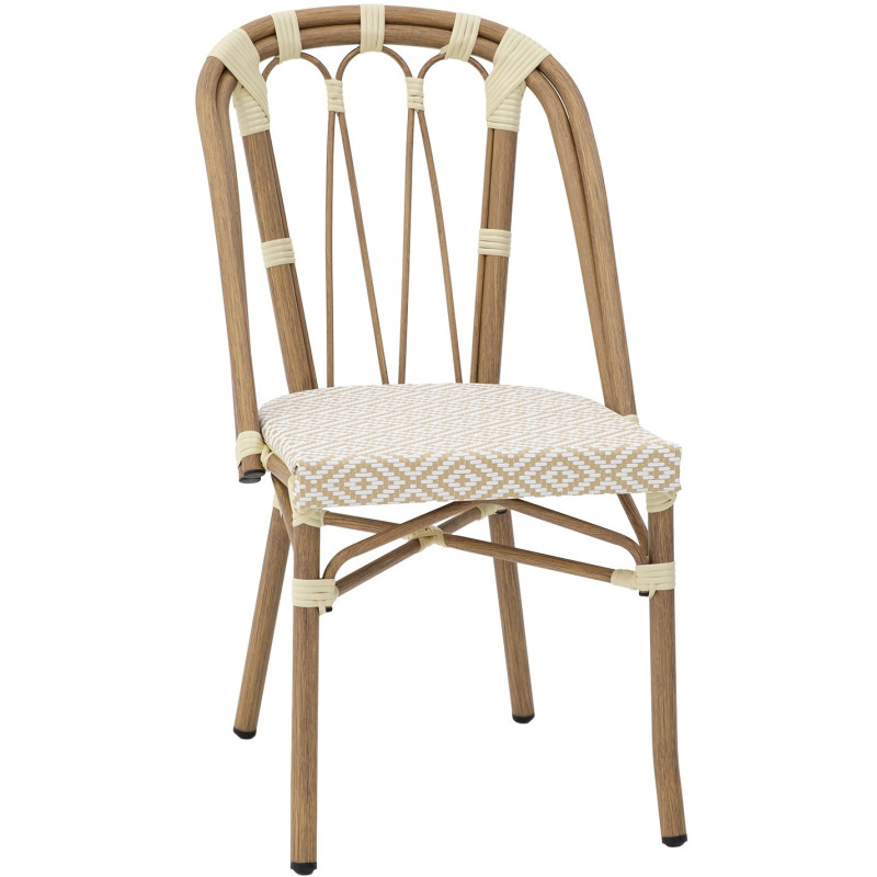 Chaise bistrot extérieur beige...