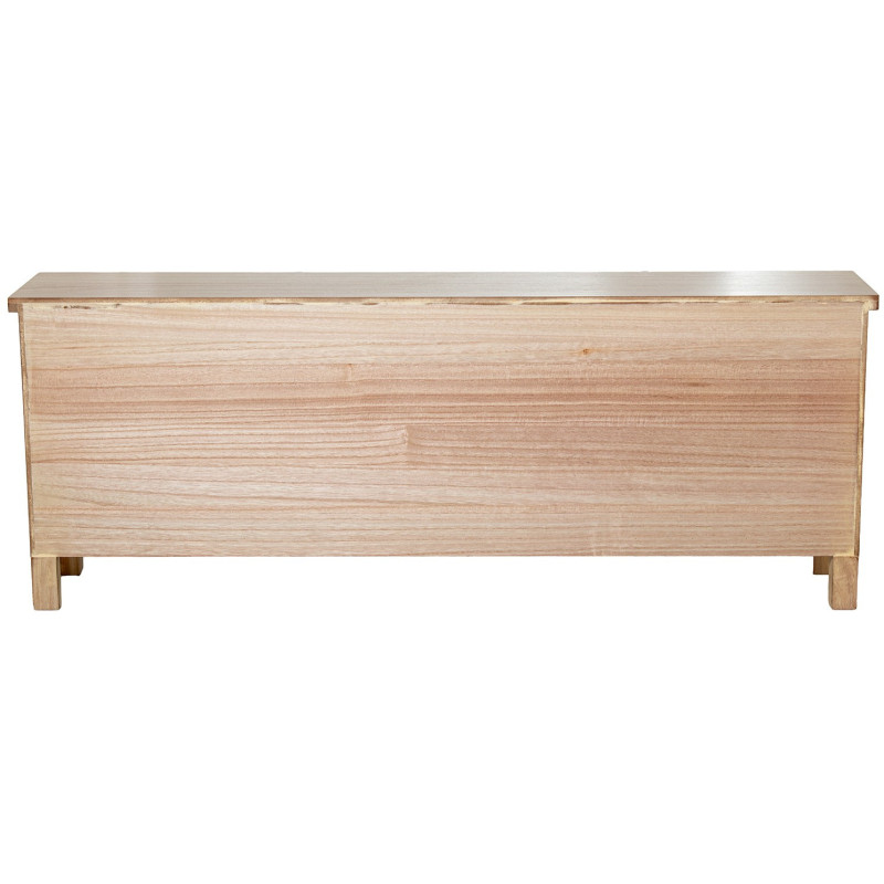Meuble TV bois naturel 8 tiroirs...