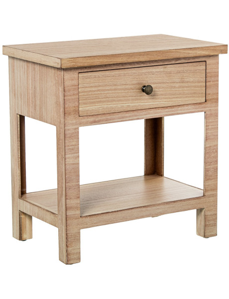 Table de chevet bois naturel 1 tiroir 48x30x50,5 cm Caladéa