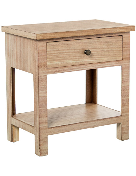 Table de chevet bois naturel 1 tiroir 48x30x50,5 cm Caladéa