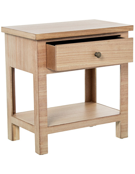 Table de chevet bois naturel 1 tiroir 48x30x50,5 cm Caladéa