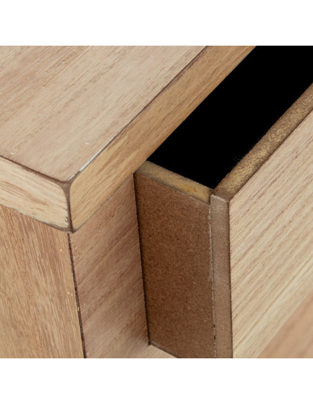 Table de chevet bois naturel 1 tiroir 48x30x50,5 cm Caladéa