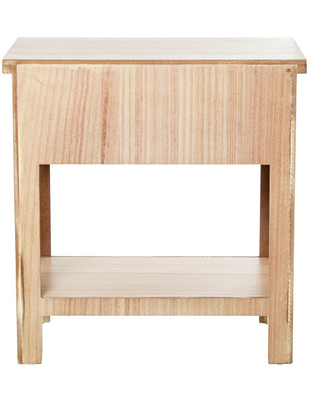 Table de chevet bois naturel 1 tiroir 48x30x50,5 cm Caladéa