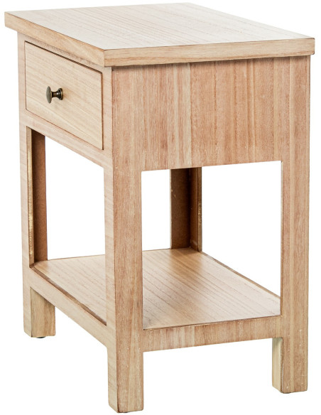 Table de chevet bois naturel 1 tiroir 48x30x50,5 cm Caladéa