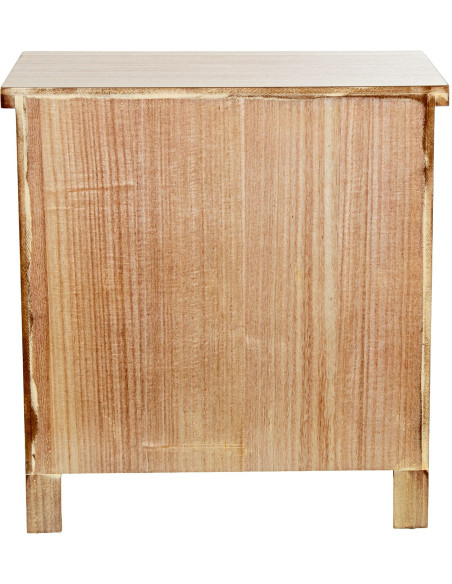 Table de chevet bois naturel 2 tiroirs 48x30x50,5 cm Caladéa